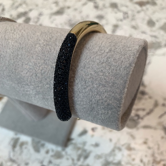 MICHAEL KORS Black Pavé Gold-Tone Cuff - Picture 4 of 5